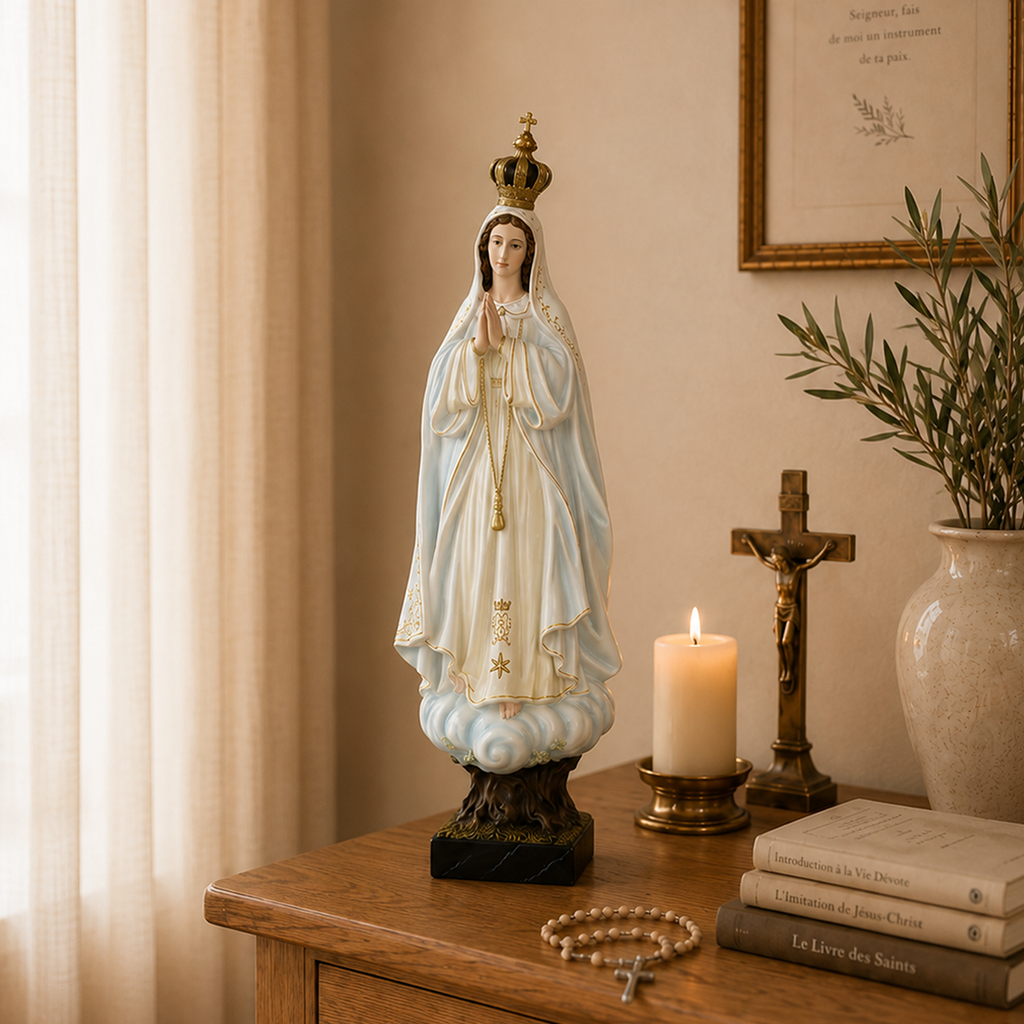 BC Catholic Our Lady of Fatima Virgin Mary Statue-Renaissance