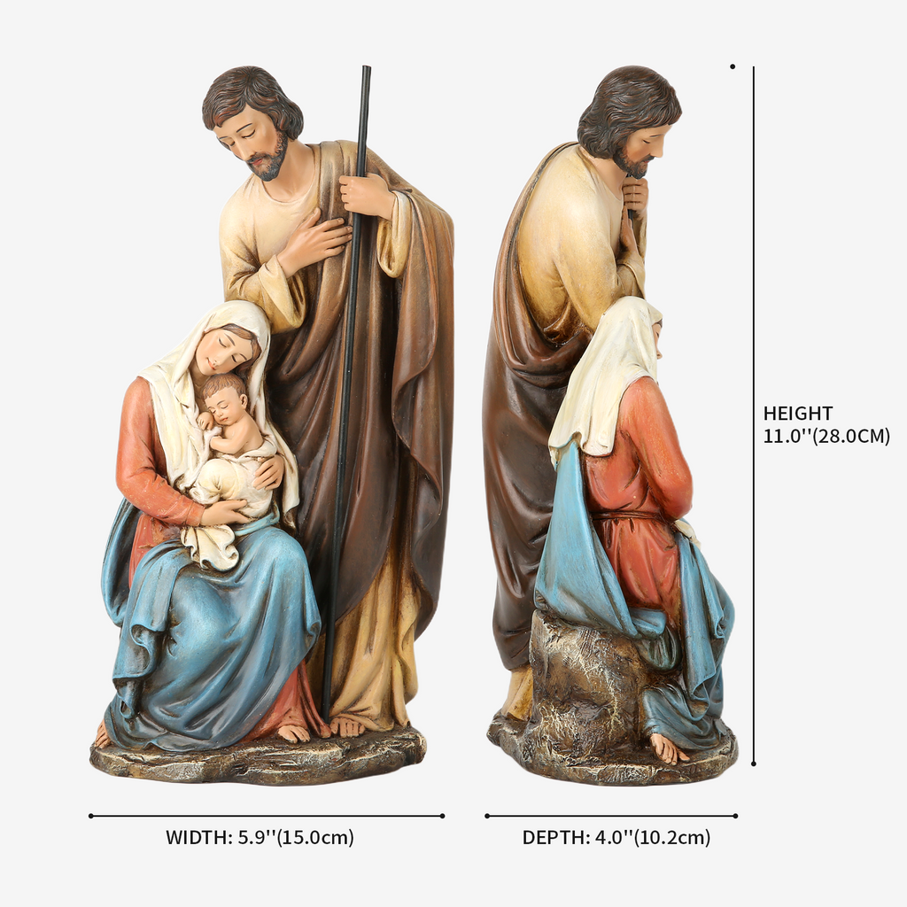BC Catholic Holy Family Statue-Nativity Scene Sculpture