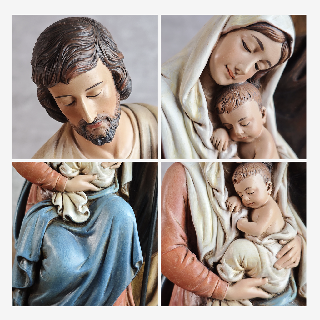 BC Catholic Holy Family Statue-Nativity Scene Sculpture