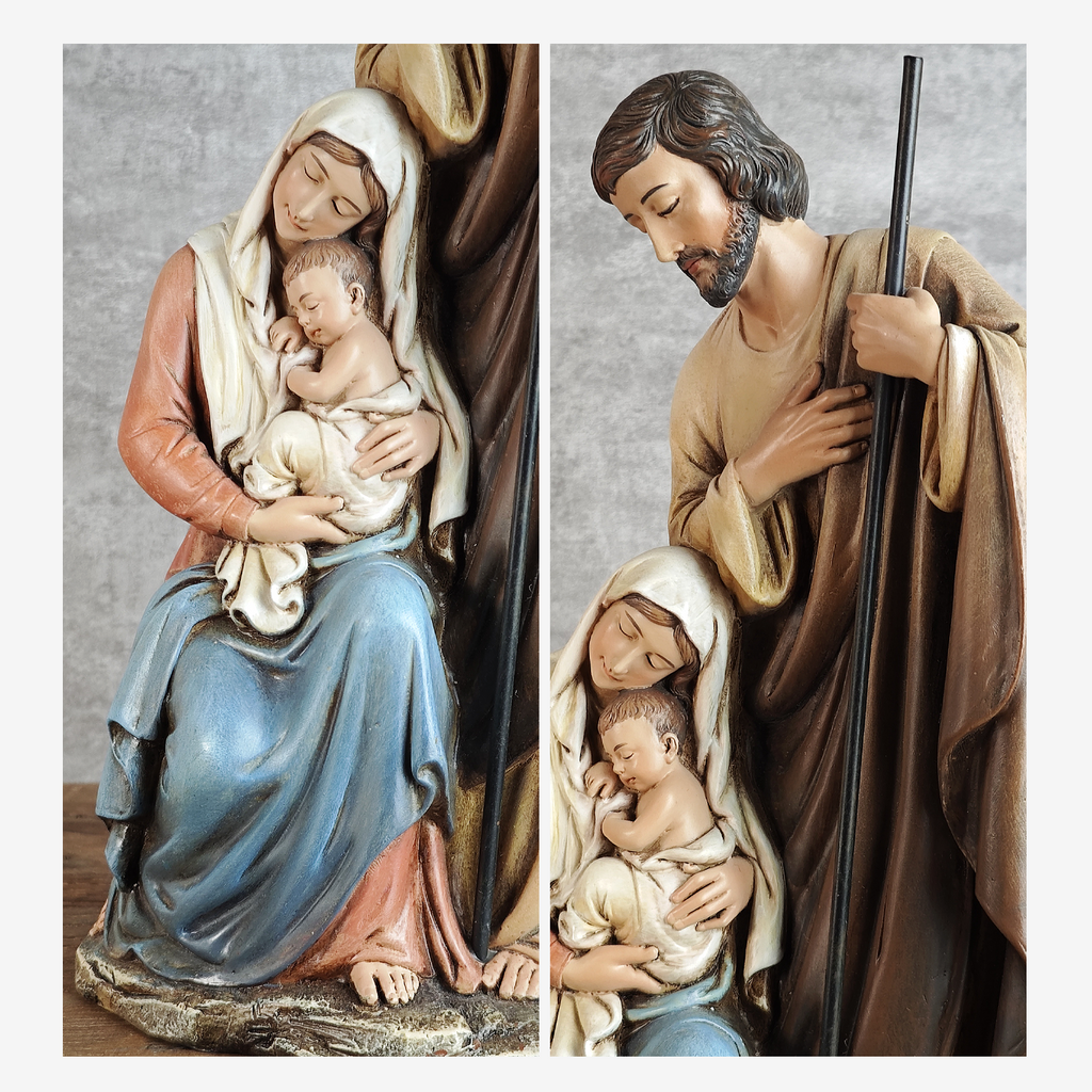 BC Catholic Holy Family Statue-Nativity Scene Sculpture
