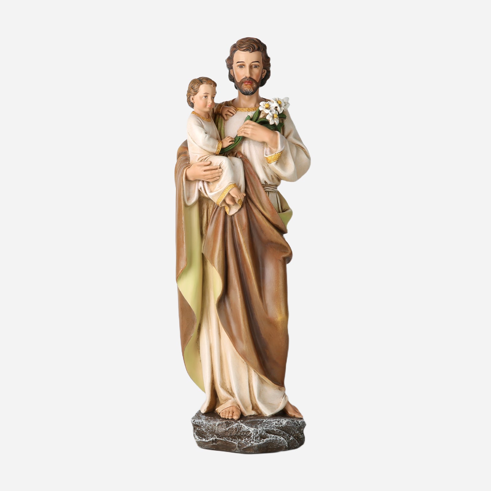 BC Catholic St. Joseph with Child Jesus Statue-Inspirational decor