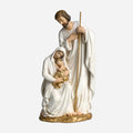 BC Catholic White & Gold Holy Family Statue-Nativity Scene Sculpture