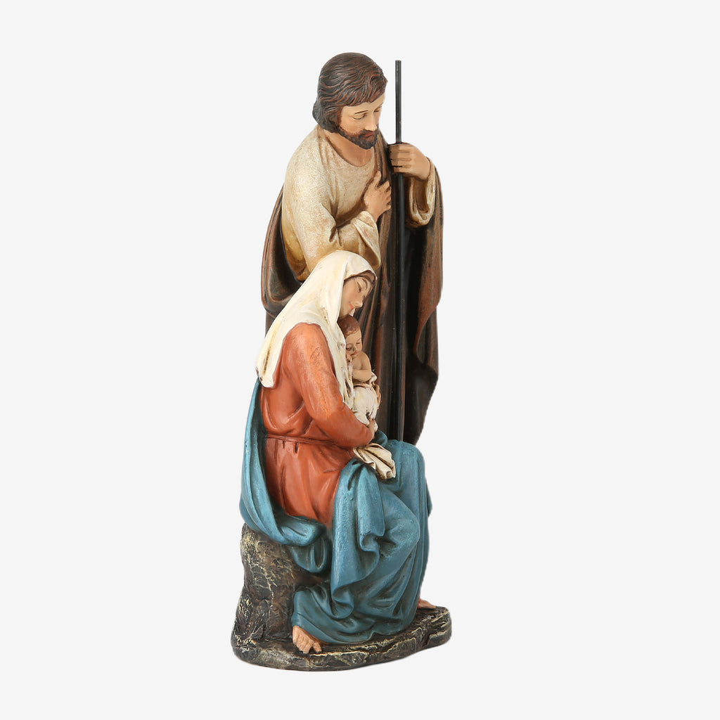BC Katholische Statue der Heiligen Familie-Krippenskulptur