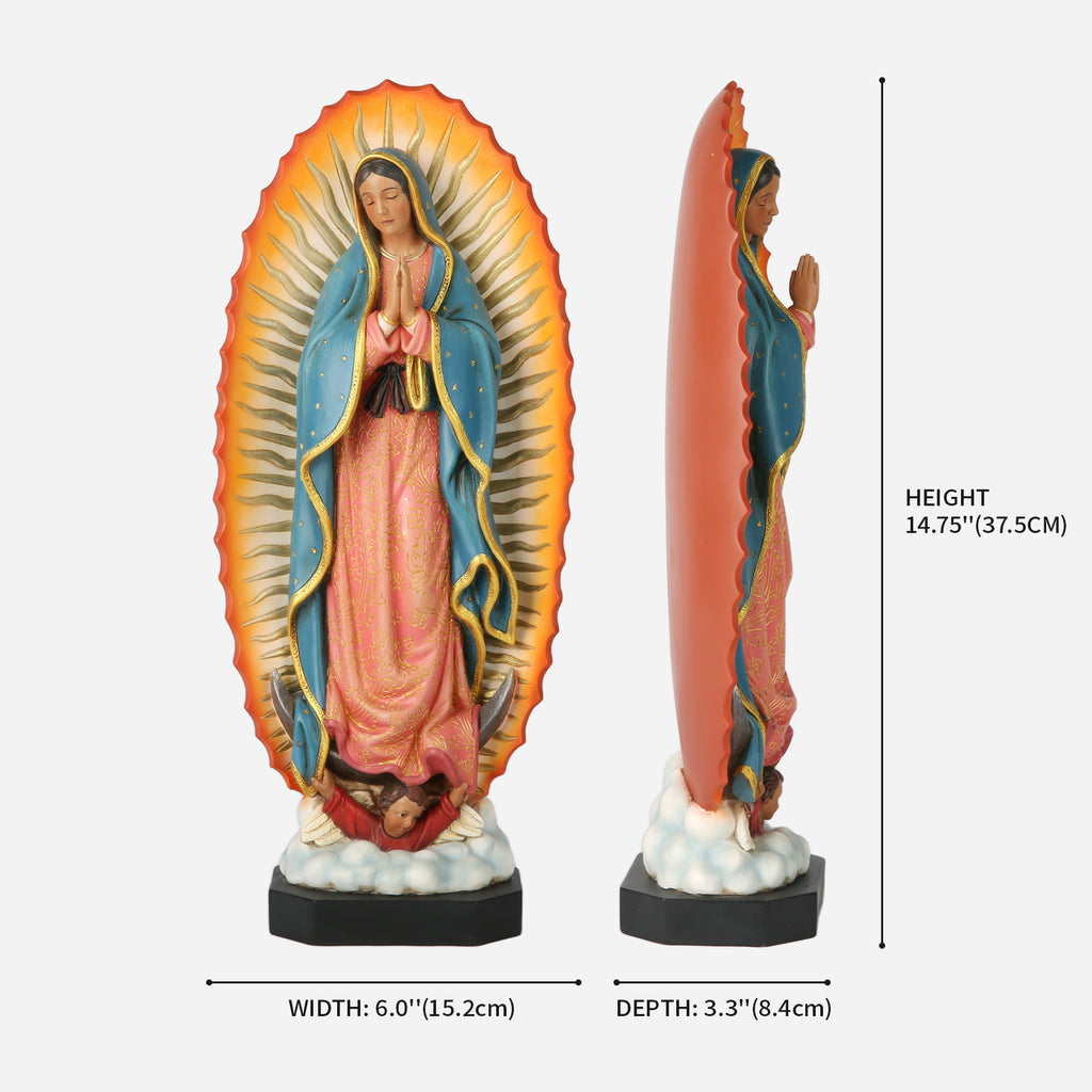 BC Catholic Our Lady of Guadalupe Statue-Renaissance