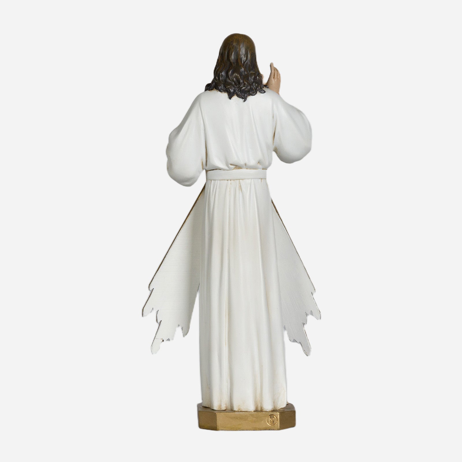 BC Catholic White & Gold Divine Mercy Statue-Renaissance