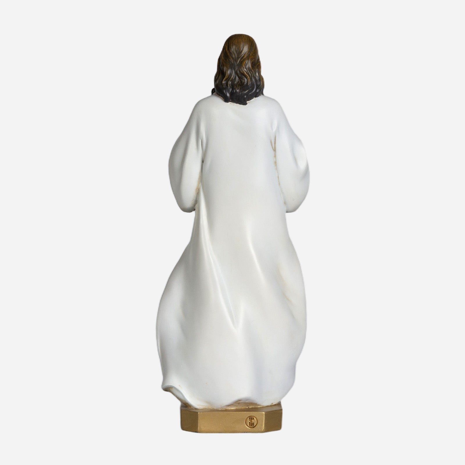 BC Catholic White & Gold Sacred Heart of Jesus Statue-Inspirational decor