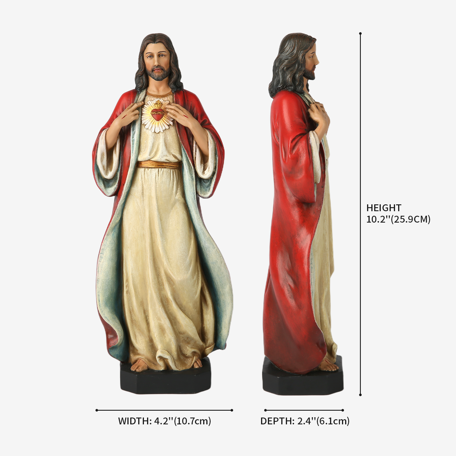 BC Catholic Sacred Heart of Jesus Statue-Inspirational decor