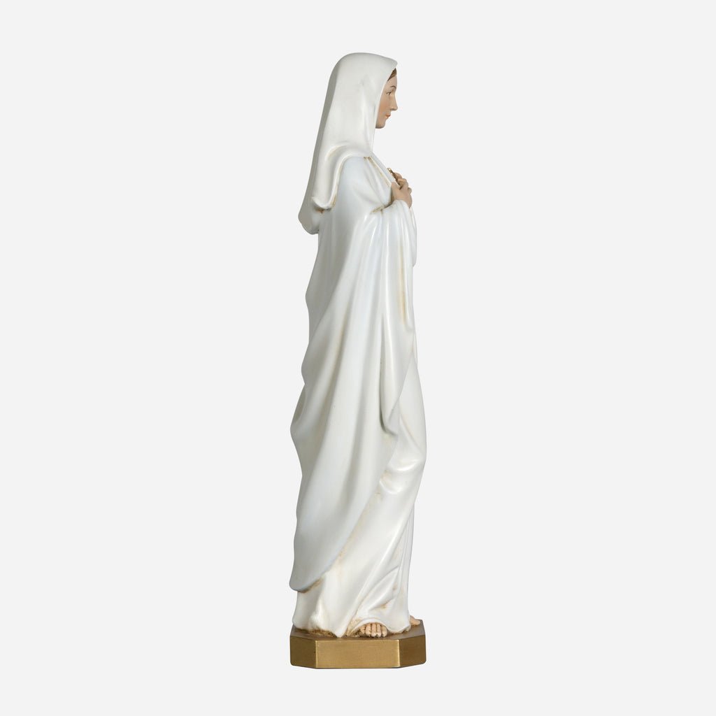 BC Catholic White & Gold Immaculate Heart of Mary Statue-Renaissance