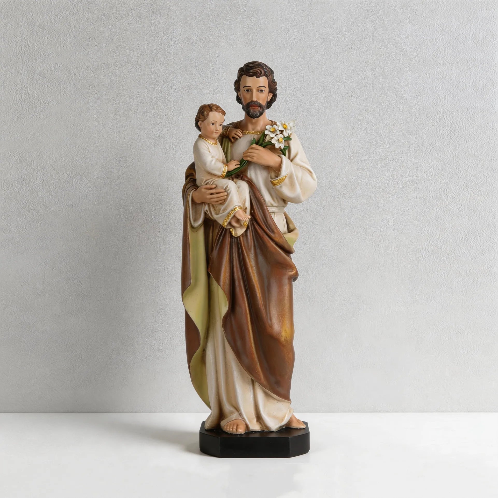 BC Catholic St. Joseph with Child Jesus Statue-Inspirational decor
