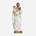 BC Catholic White & Gold St. Joseph with Child Jesus Statue-Inspirational decor