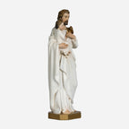 BC Catholic White & Gold St. Joseph with Child Jesus Statue-Inspirational decor