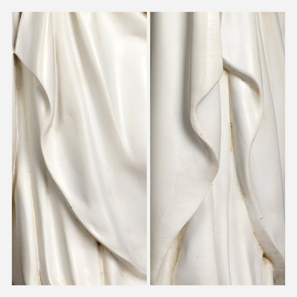 BC Catholic White & Gold St. Joseph with Child Jesus Statue-Inspirational decor