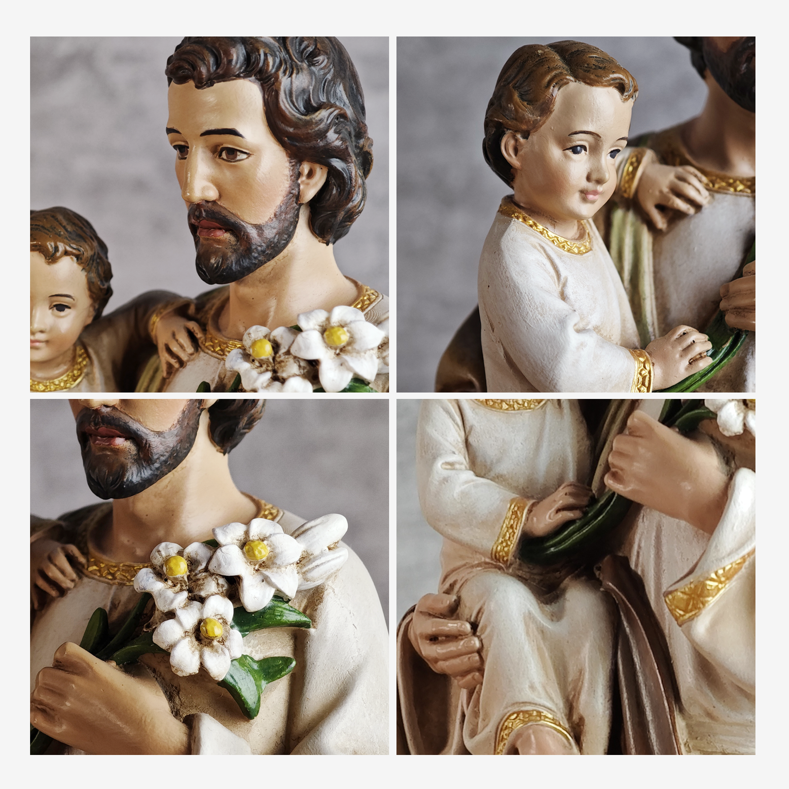 BC Catholic St. Joseph Statue with Child Jesus-Inspirational decor