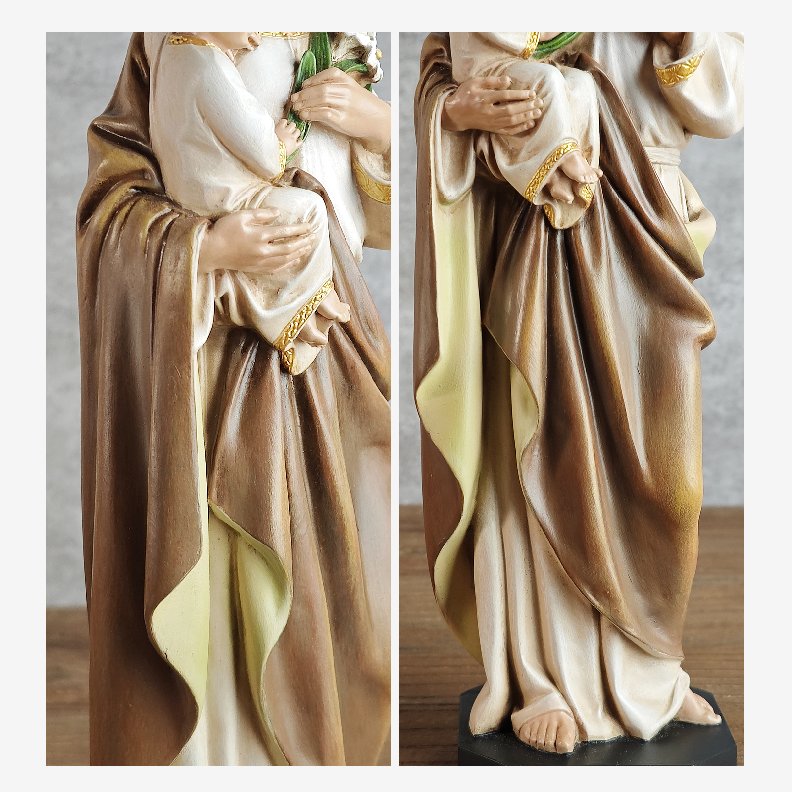 BC Catholic St. Joseph Statue with Child Jesus-Inspirational decor