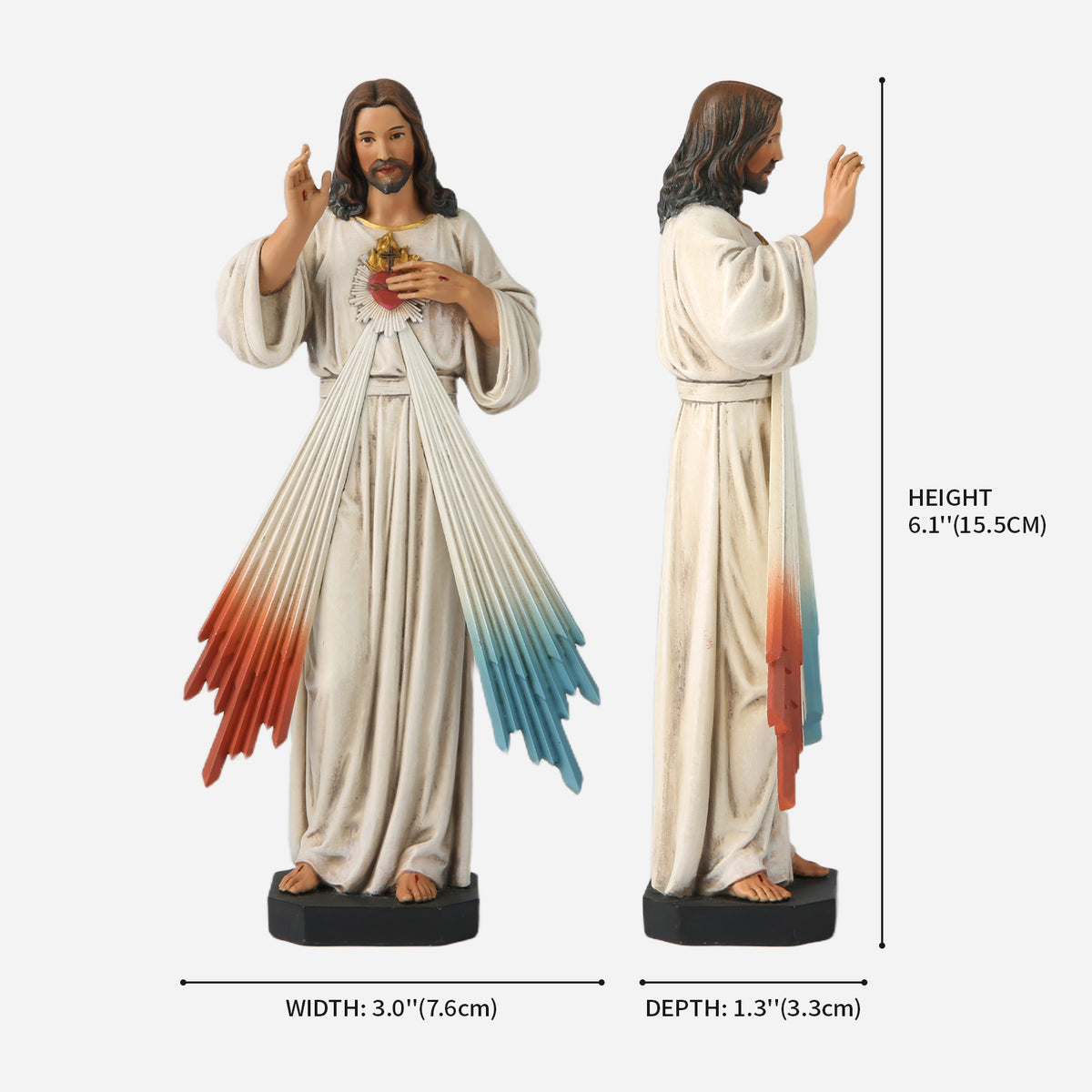 BC Catholic Divine Mercy Jesus Christ Statue-Renaissance