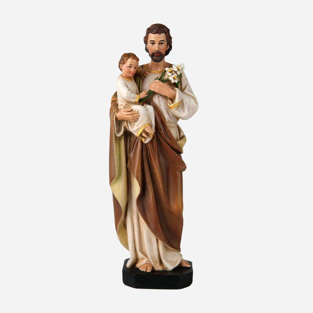 BC Catholic St. Joseph with Child Jesus Statue-Inspirational decor