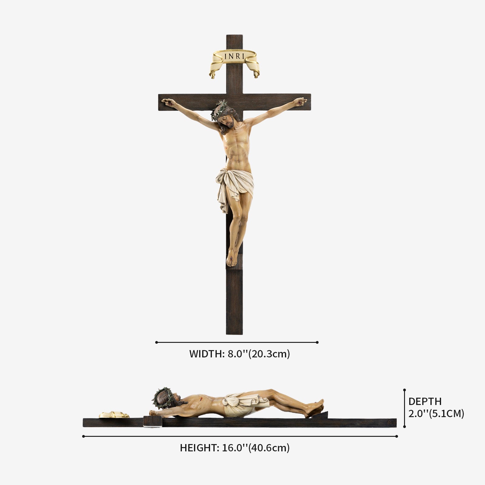 BC Catholic Wall Crucifix-Inspirational decor
