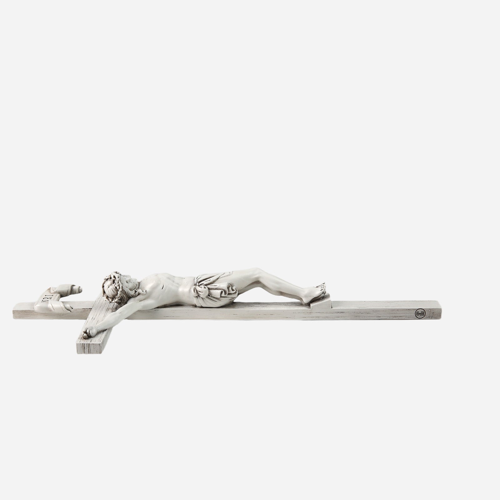 BC Catholic Grey White Wall Crucifix-Inspirational decor