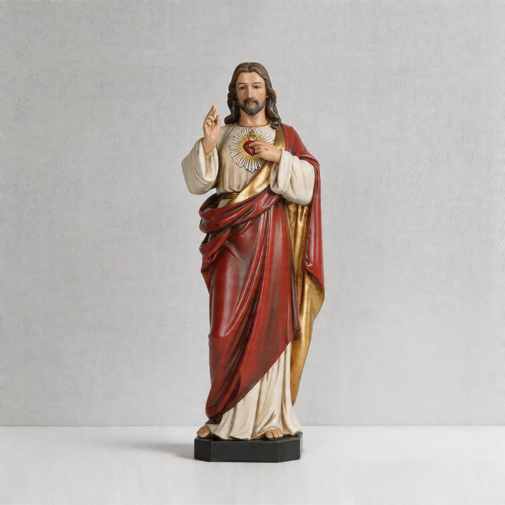 BC Catholic Sacred Heart of Jesus Statue-Renaissance