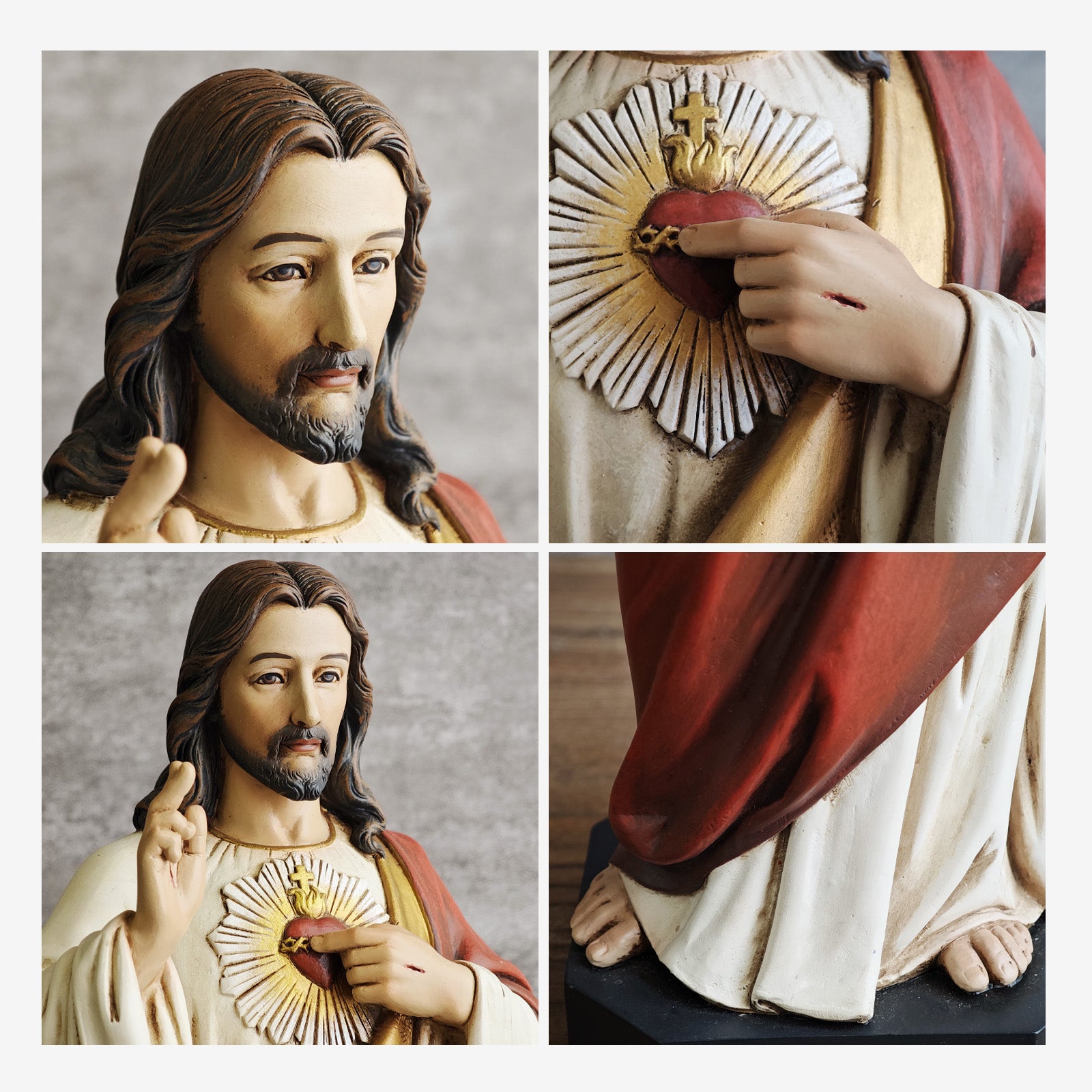 BC Catholic Sacred Heart of Jesus Statue-Renaissance