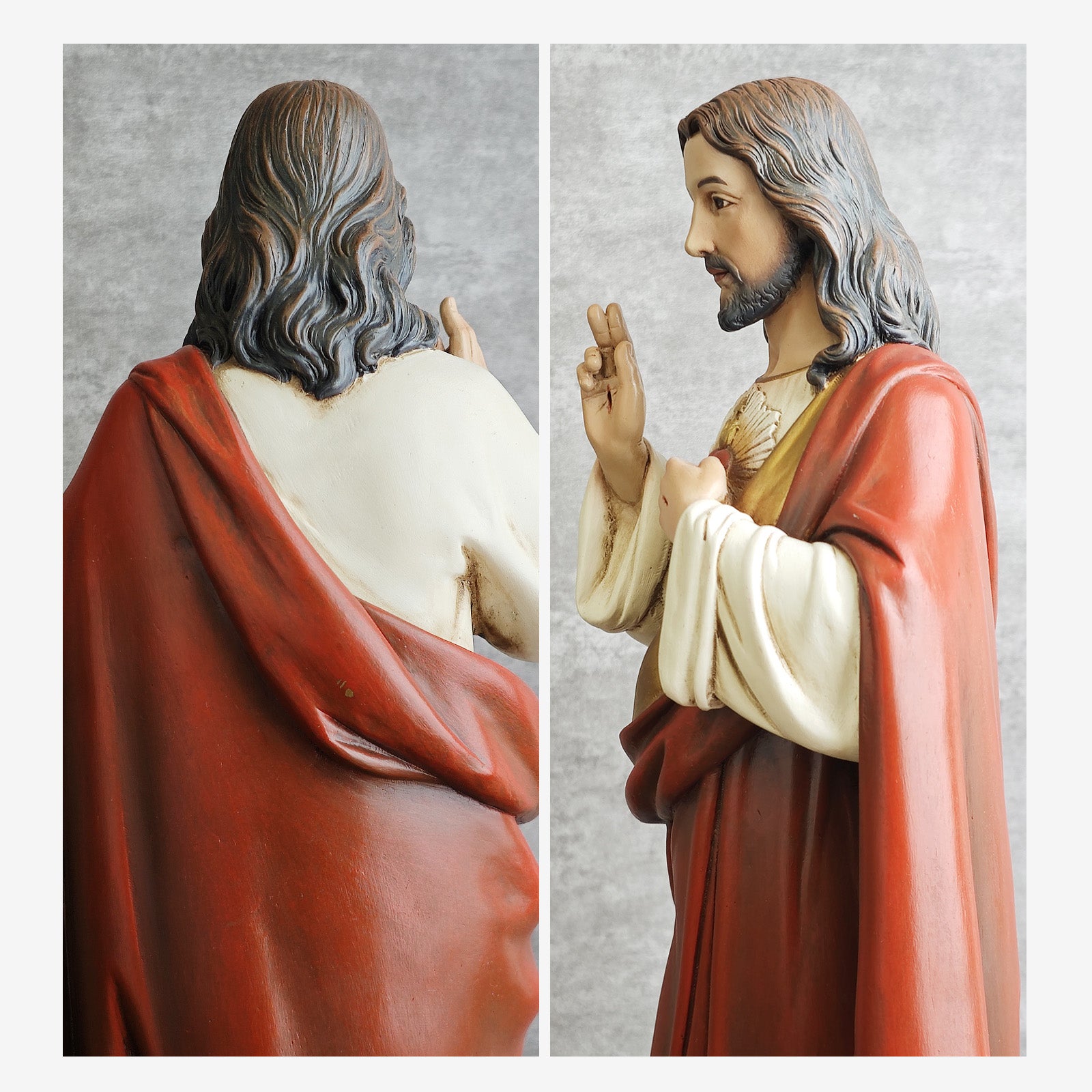 BC Catholic Sacred Heart of Jesus Statue-Renaissance