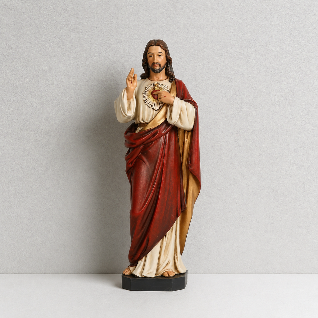 BC Catholic Sacred Heart of Jesus Statue-Renaissance