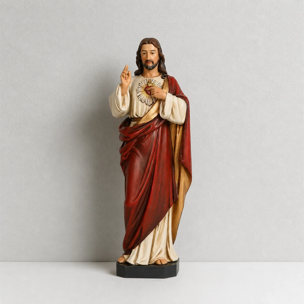 BC Catholic Sacred Heart of Jesus Statue-Renaissance