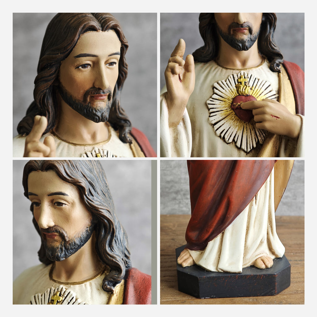 BC Catholic Sacred Heart of Jesus Statue-Renaissance