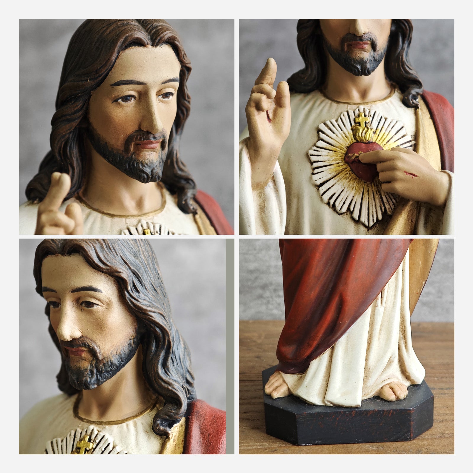 BC Catholic Sacred Heart of Jesus Statue-Renaissance