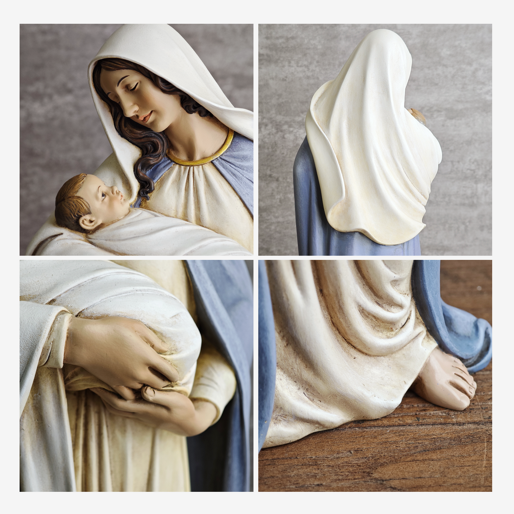 BC Catholic Madonna with Child Statue-Renaissance