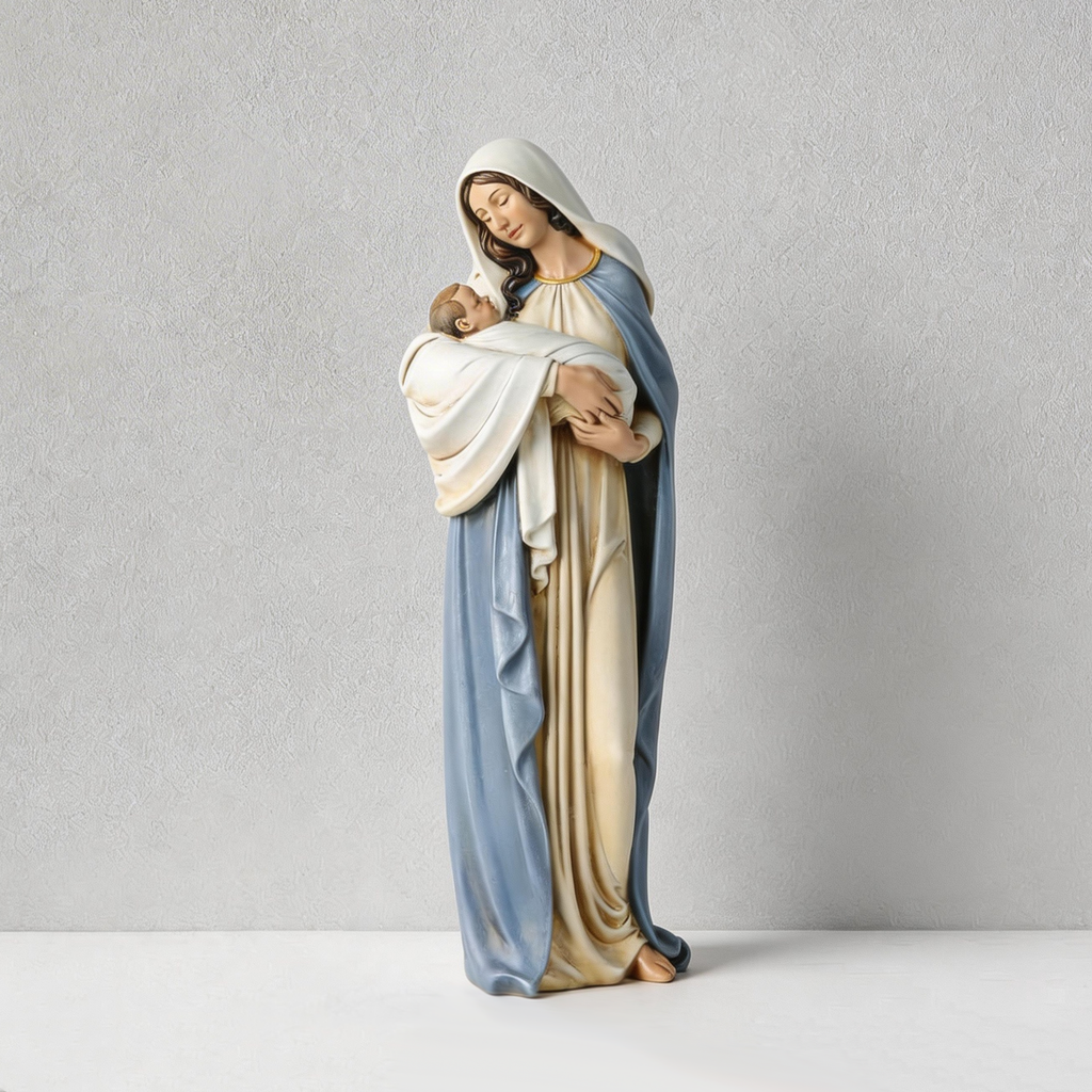 BC Catholic Madonna with Child Statue-Renaissance