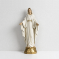 BC Catholic White & Gold Our Lady of Grace Statue-Renaissance