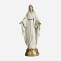 BC Catholic White & Gold Our Lady of Grace Statue-Renaissance