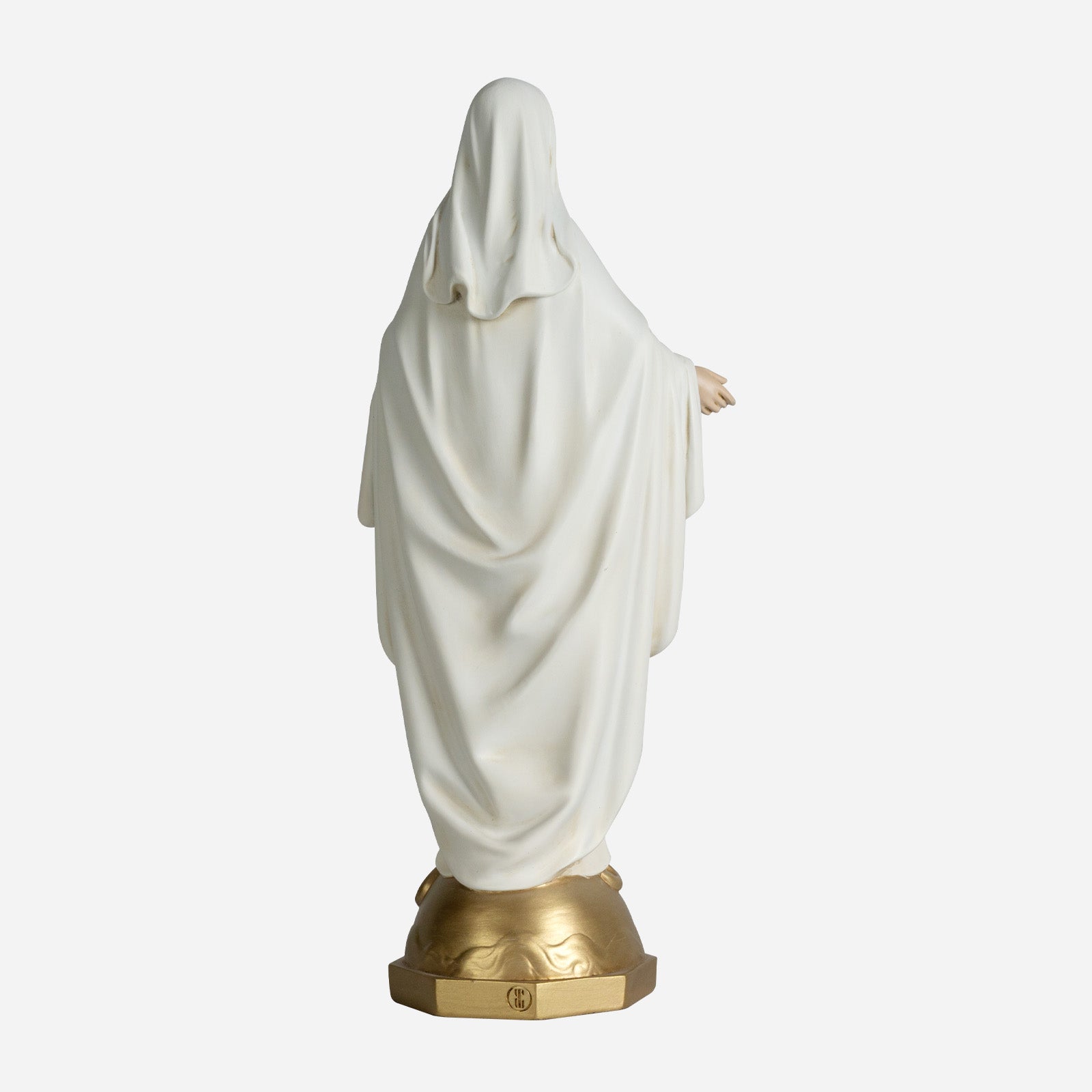 BC Catholic White & Gold Our Lady of Grace Statue-Renaissance