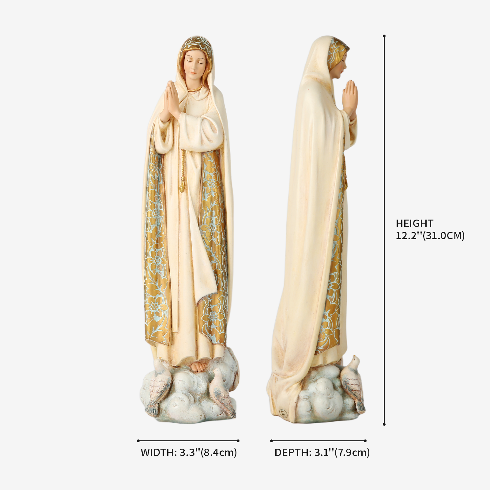 BC Catholic Our Lady of Fatima Statues-Renaissance