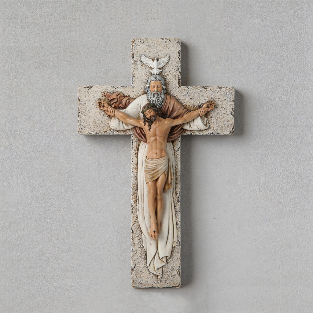 BC Catholic Holy Trinity  Wall Crucifix-Inspirational decor