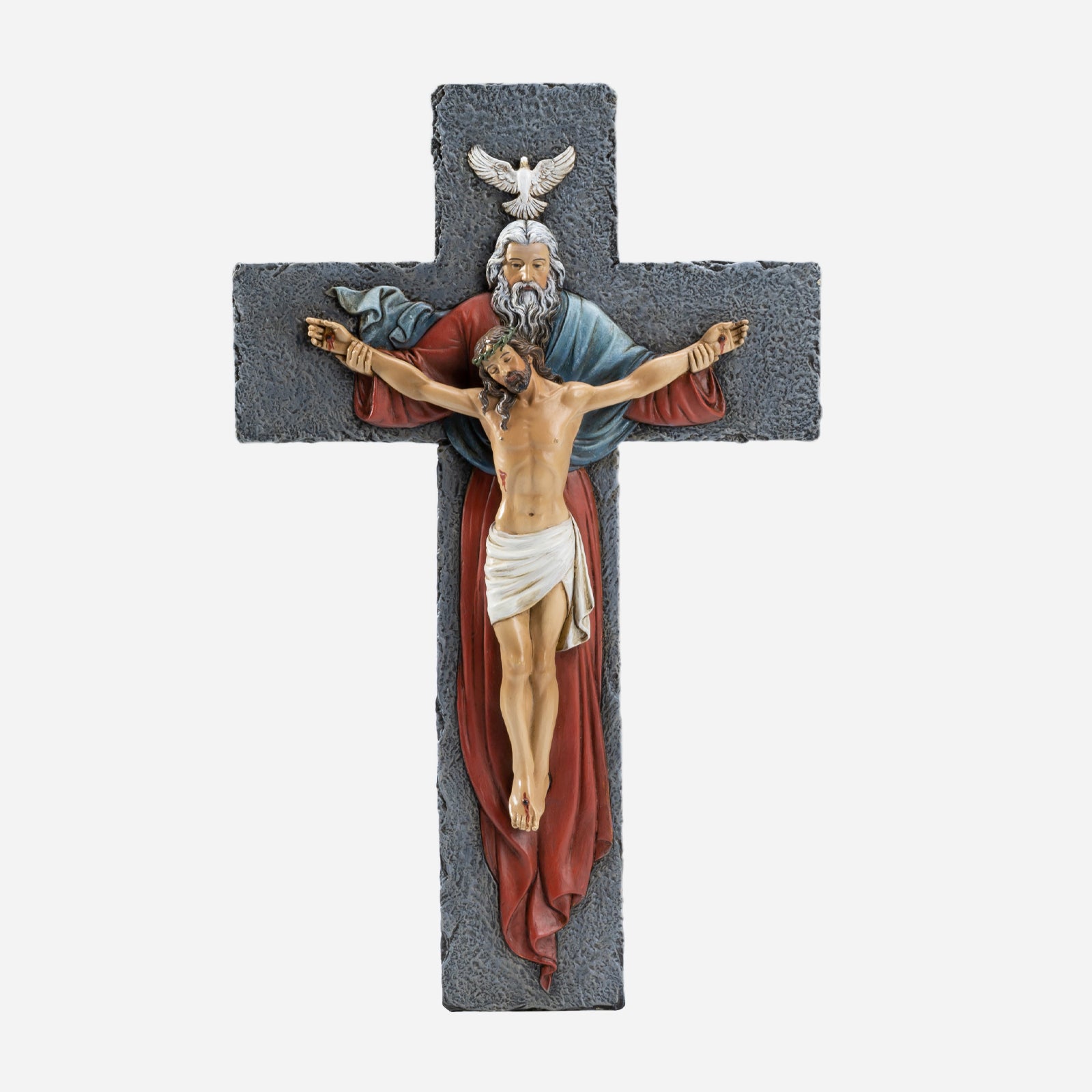 BC Catholic Holy Trinity  Wall Crucifix-Renaissance