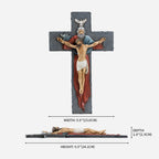 BC Catholic Holy Trinity  Wall Crucifix-Renaissance