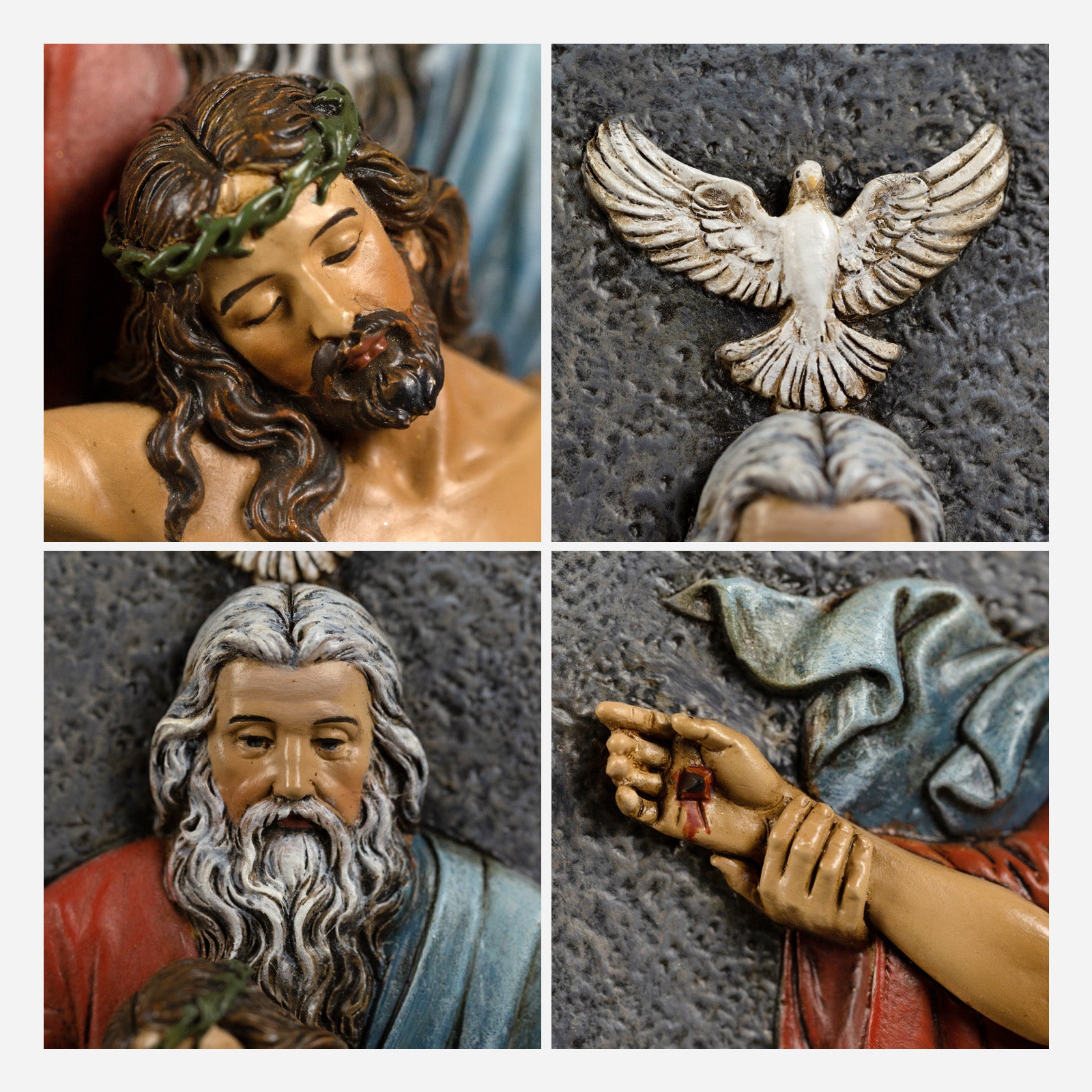 BC Catholic Holy Trinity  Wall Crucifix-Renaissance