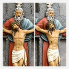 BC Catholic Holy Trinity  Wall Crucifix-Renaissance