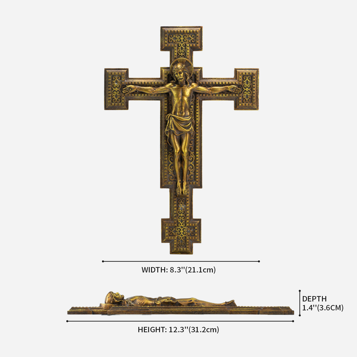 BC Catholic Crucifix Wall Cross-Inspirational decor