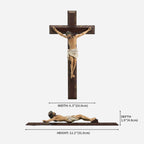 BC Catholic Crucifix Wall Cross-Renaissance