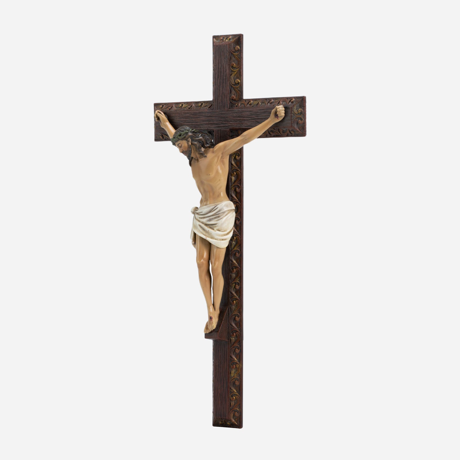 BC Catholic Crucifix Wall Cross-Renaissance
