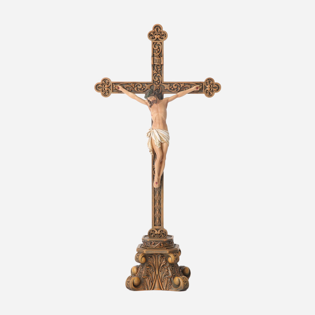 BC Catholic Standing Crucifix for Altar-Renaissance