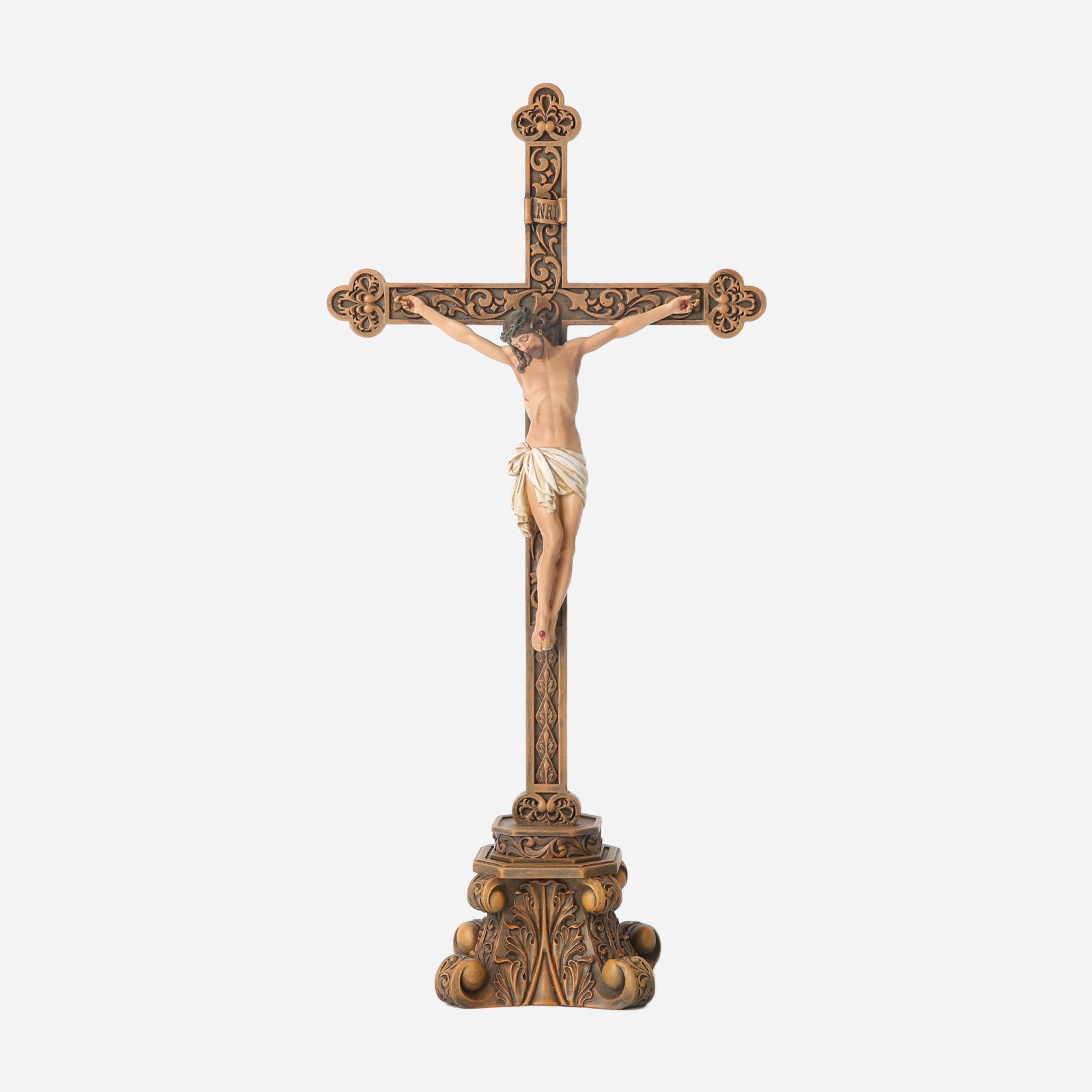 BC Catholic Standing Crucifix for Altar-Renaissance