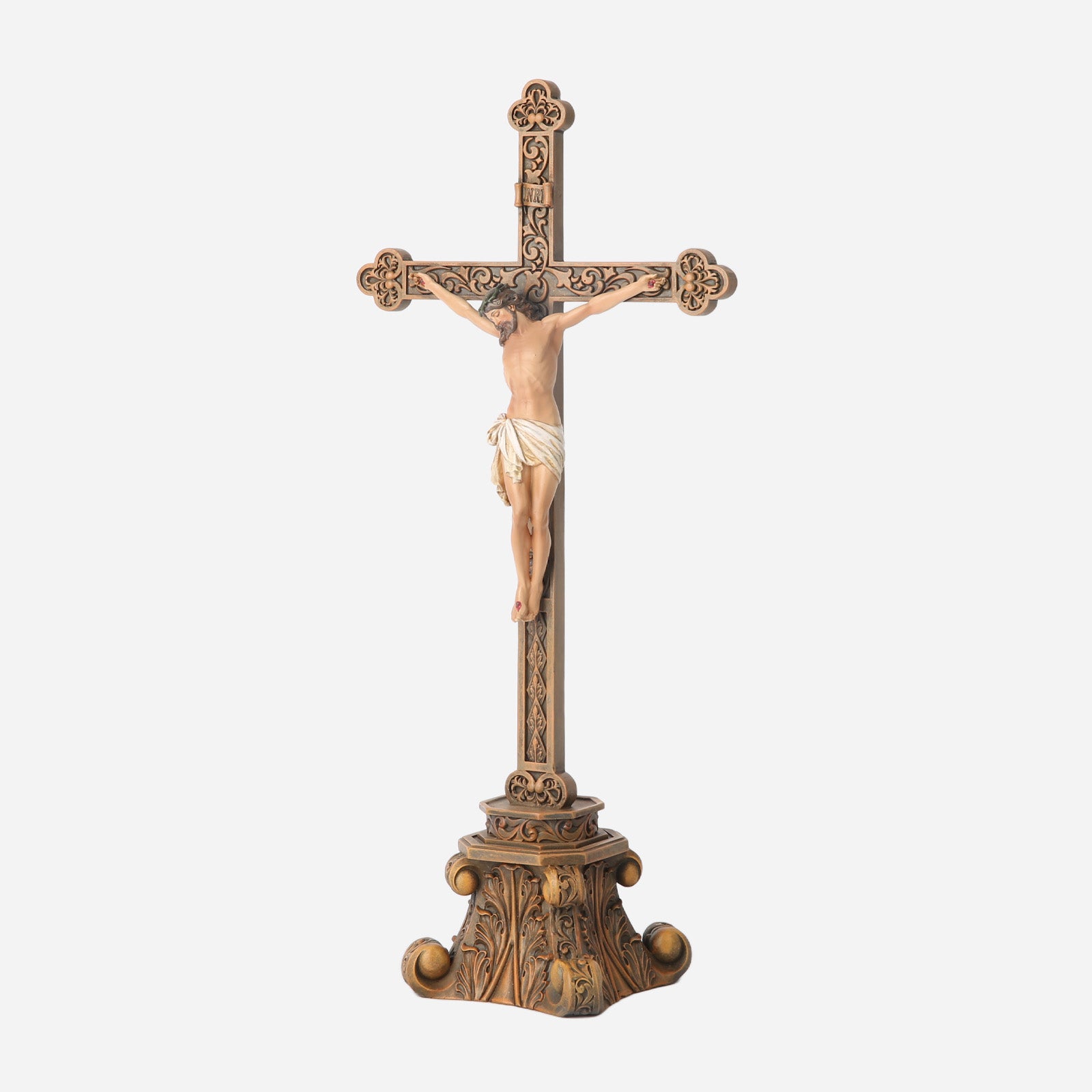 BC Catholic Standing Crucifix for Altar-Renaissance