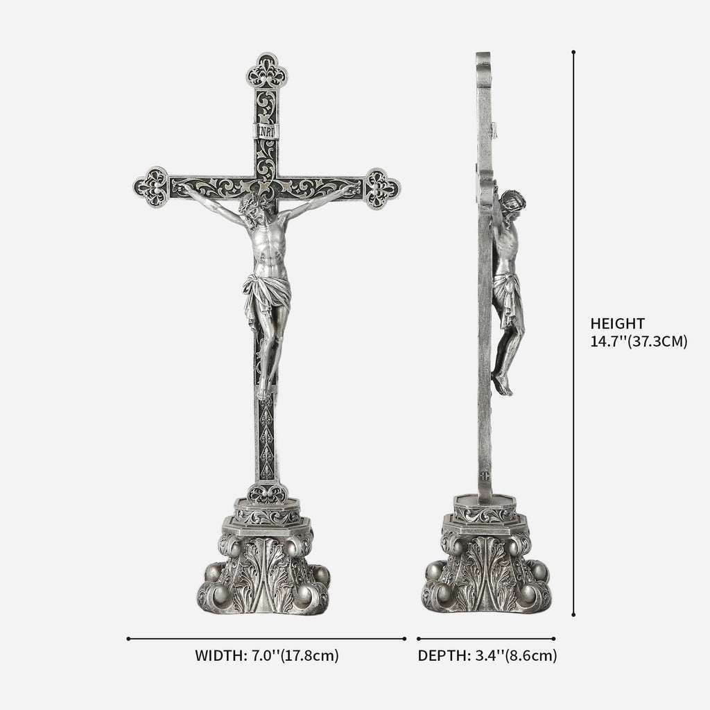 BC Catholic Standing Crucifix for Altar-Renaissance