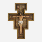 BC Catholic San Damiano Wall Crucifix-Renaissance