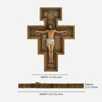 BC Catholic San Damiano Wall Crucifix-Renaissance