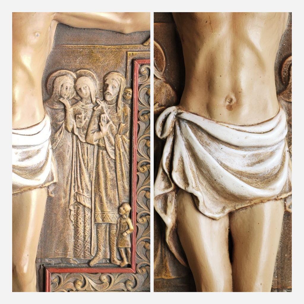 BC Catholic San Damiano Wall Crucifix-Renaissance